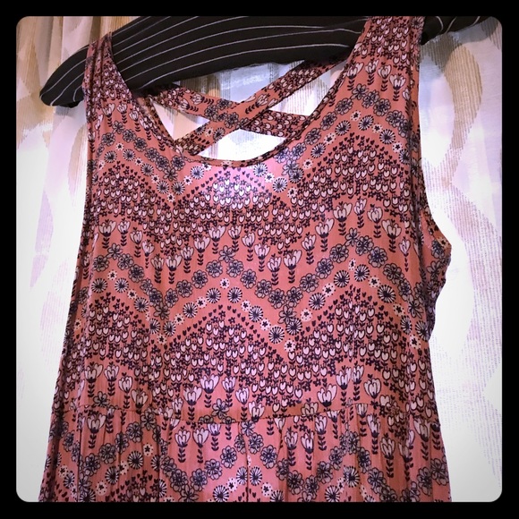 Fun Purple & Pink Floral Printed Sundress - Picture 1 of 3